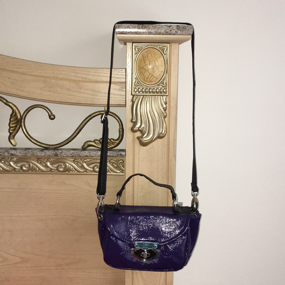 Purple Patent Leather Crossbody